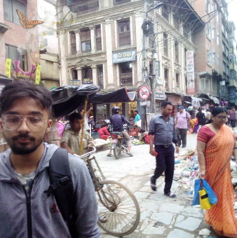 Straßenszenen in Kathmandu